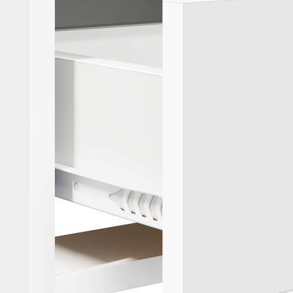 TV Cabinet 100 x 33 x 47 cm White Engineered Wood