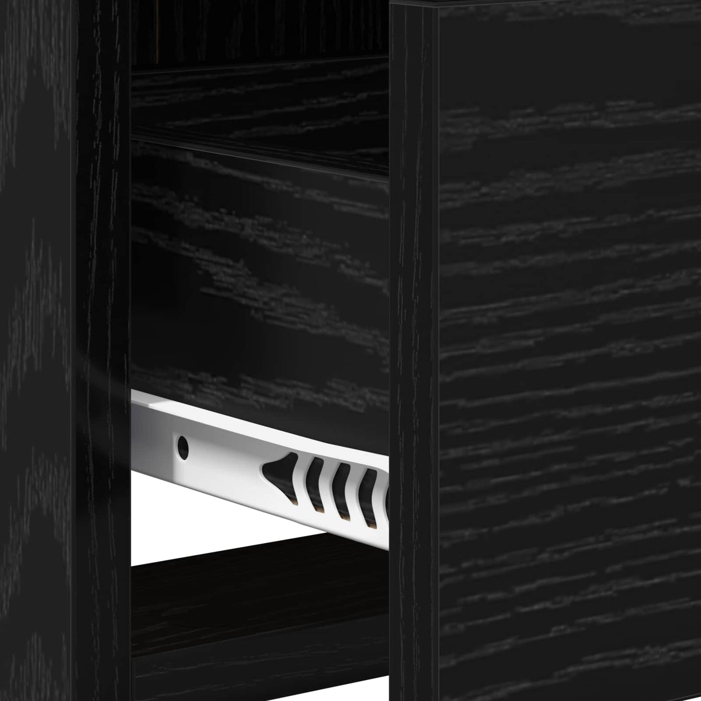 TV Cabinet 100 x 33 x 47 cm Black Oak Engineered Wood