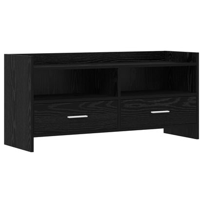 TV Cabinet 100 x 33 x 47 cm Black Oak Engineered Wood