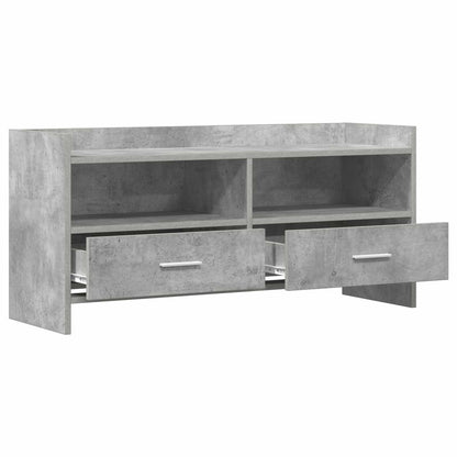 TV Cabinet 100 x 33 x 47 cm Concrete Grey Engineered Wood