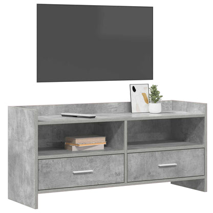 TV Cabinet 100 x 33 x 47 cm Concrete Grey Engineered Wood
