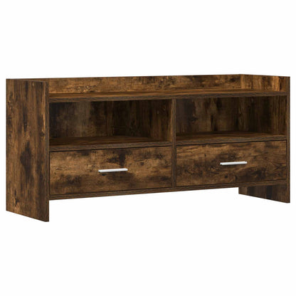 TV Cabinet 100 x 33 x 47 cm Smoked Oak Engineered Wood