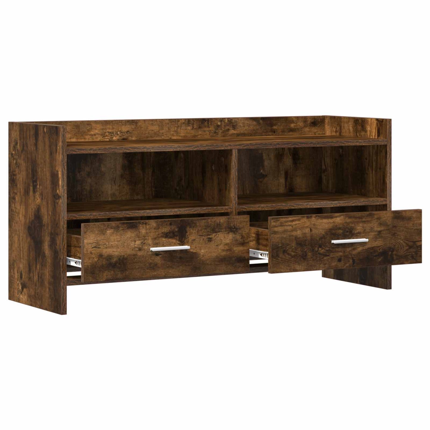 TV Cabinet 100 x 33 x 47 cm Smoked Oak Engineered Wood