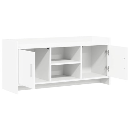 TV Cabinet 102 x 33 x 47 cm White Engineered Wood