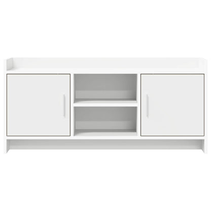 TV Cabinet 102 x 33 x 47 cm White Engineered Wood