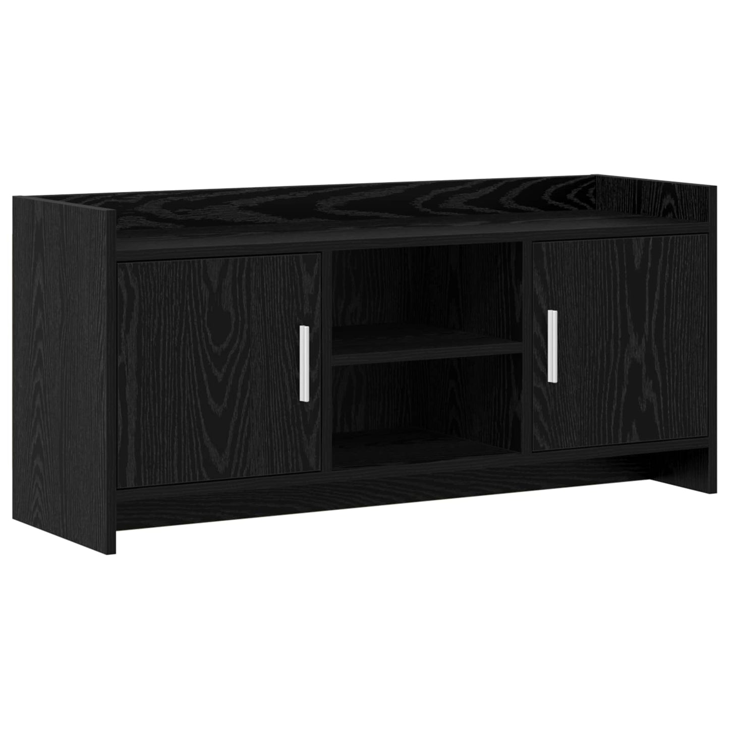 TV Cabinet 102 x 33 x 47 cm Black Oak Engineered Wood