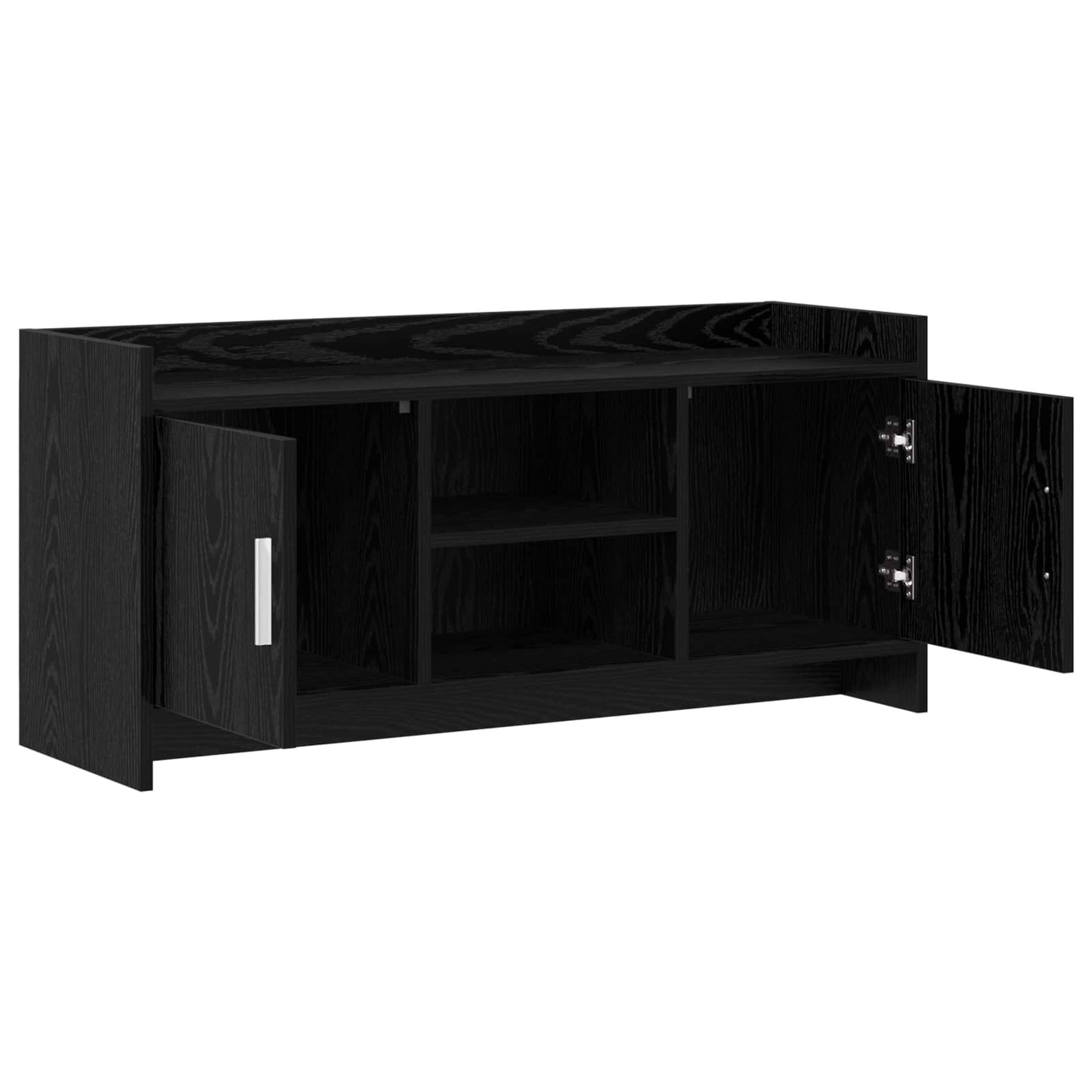 TV Cabinet 102 x 33 x 47 cm Black Oak Engineered Wood
