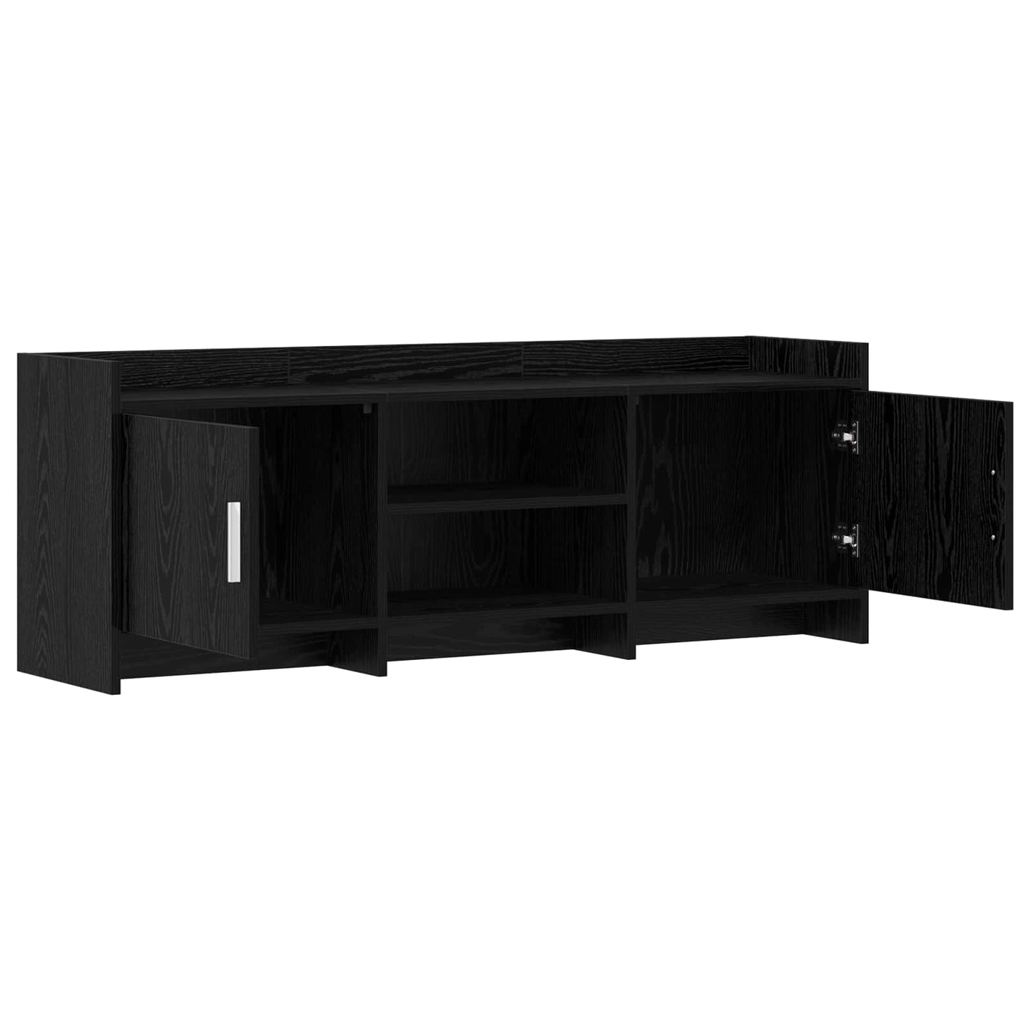 TV Cabinet 130 x 33 x 47 cm Black Oak Engineered Wood