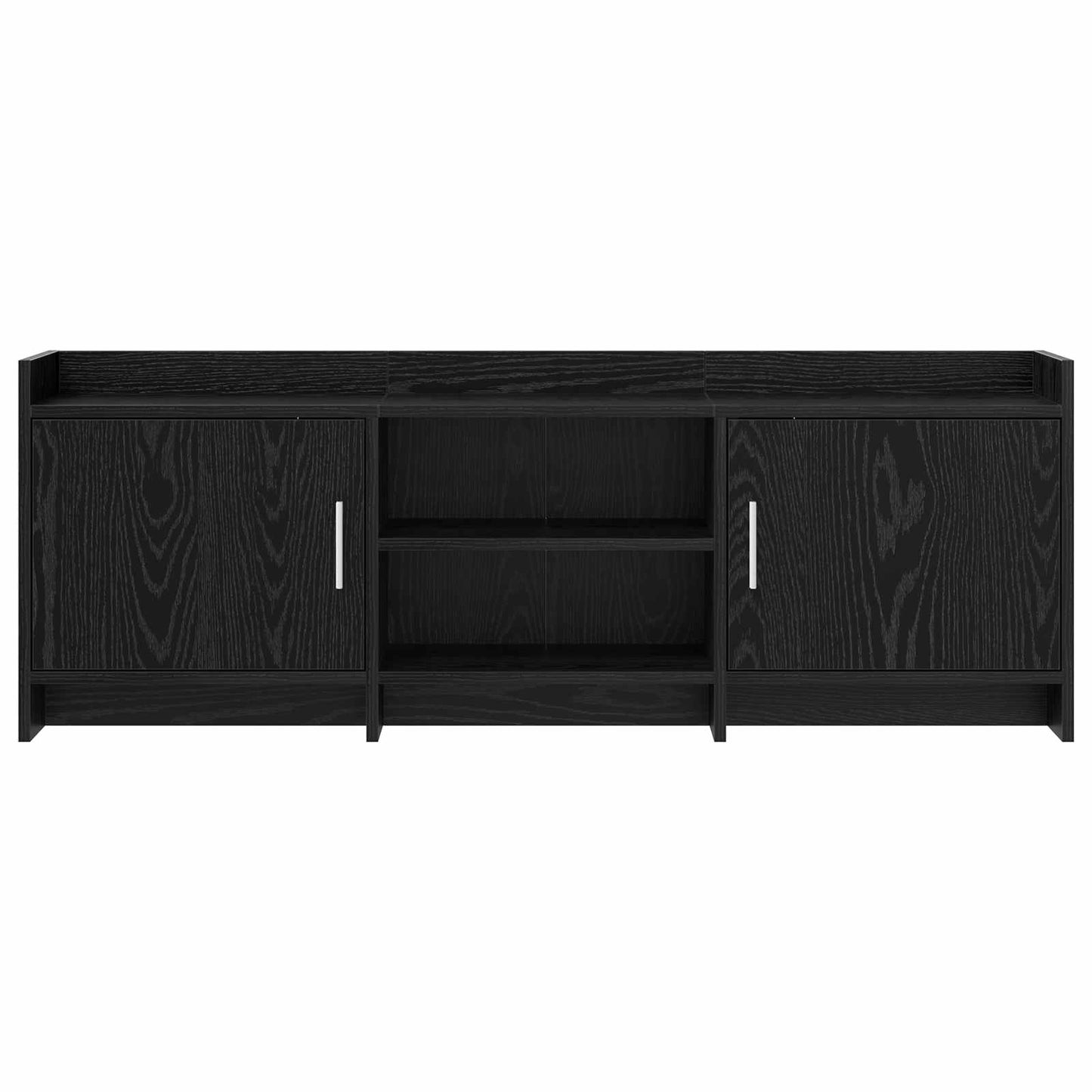 TV Cabinet 130 x 33 x 47 cm Black Oak Engineered Wood