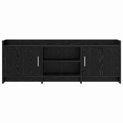 TV Cabinet 130 x 33 x 47 cm Black Oak Engineered Wood
