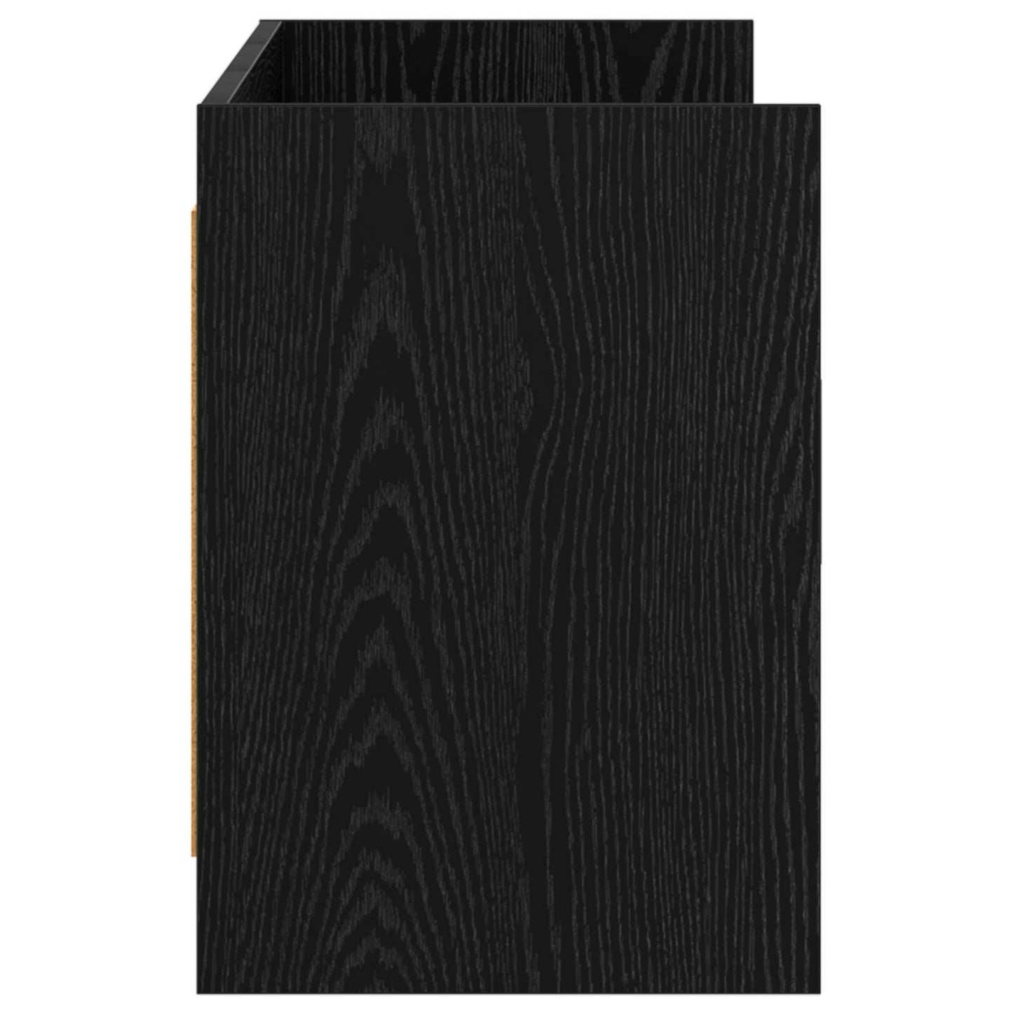 TV Cabinet 130 x 33 x 47 cm Black Oak Engineered Wood