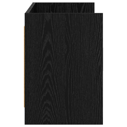 TV Cabinet 130 x 33 x 47 cm Black Oak Engineered Wood