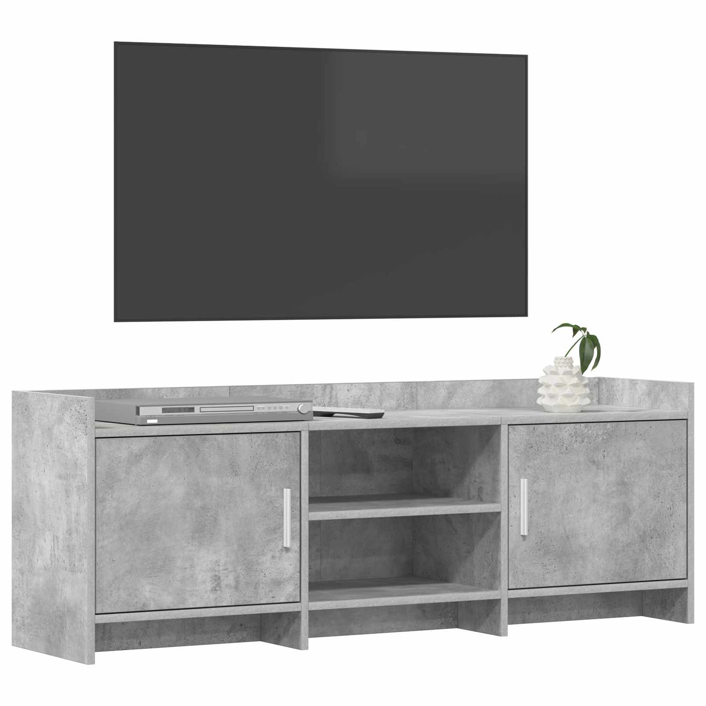 TV Cabinet 130 x 33 x 47 cm Concrete Grey Engineered Wood