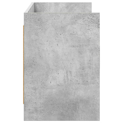 TV Cabinet 130 x 33 x 47 cm Concrete Grey Engineered Wood