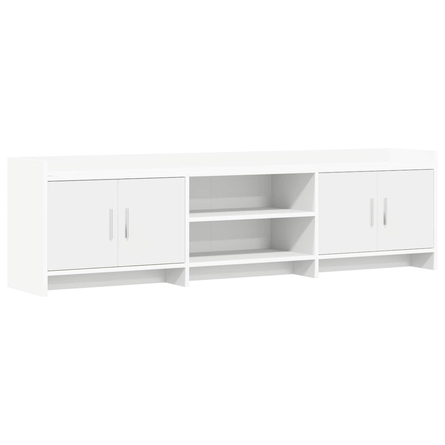 TV Cabinet 168 x 33 x 47 cm White Engineered Wood