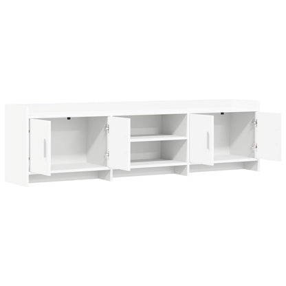 TV Cabinet 168 x 33 x 47 cm White Engineered Wood