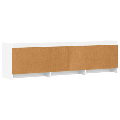 TV Cabinet 168 x 33 x 47 cm White Engineered Wood