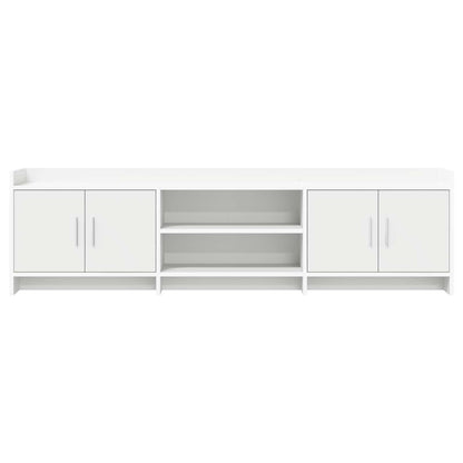 TV Cabinet 168 x 33 x 47 cm White Engineered Wood