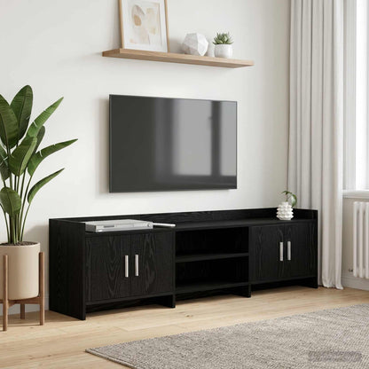 TV Cabinet 168 x 33 x 47 cm Black Oak Engineered Wood
