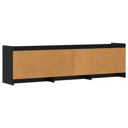 TV Cabinet 168 x 33 x 47 cm Black Oak Engineered Wood