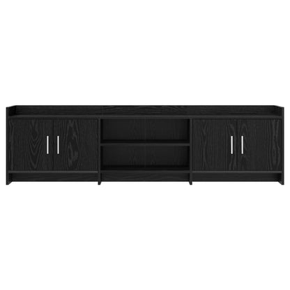 TV Cabinet 168 x 33 x 47 cm Black Oak Engineered Wood