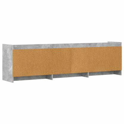 TV Cabinet 168 x 33 x 47 cm Concrete Grey Engineered Wood