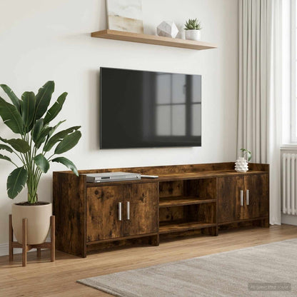 TV Cabinet 168 x 33 x 47 cm Smoked Oak Engineered Wood