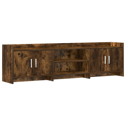 TV Cabinet 168 x 33 x 47 cm Smoked Oak Engineered Wood