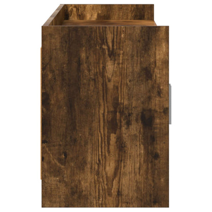 TV Cabinet 168 x 33 x 47 cm Smoked Oak Engineered Wood