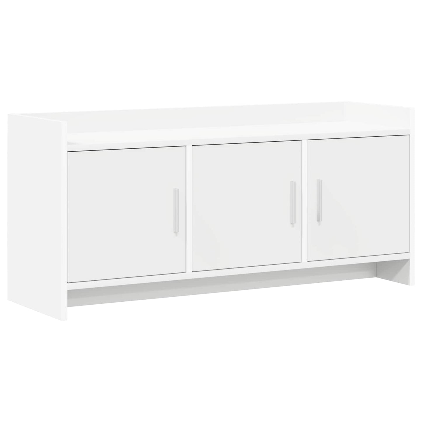 TV Cabinet 102 x 33 x 47 cm White Engineered Wood