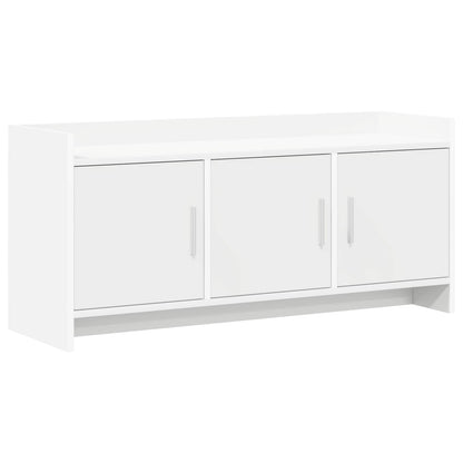 TV Cabinet 102 x 33 x 47 cm White Engineered Wood