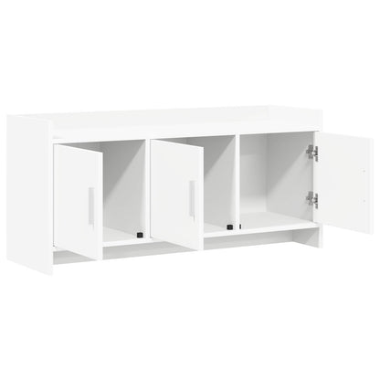 TV Cabinet 102 x 33 x 47 cm White Engineered Wood