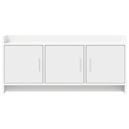 TV Cabinet 102 x 33 x 47 cm White Engineered Wood