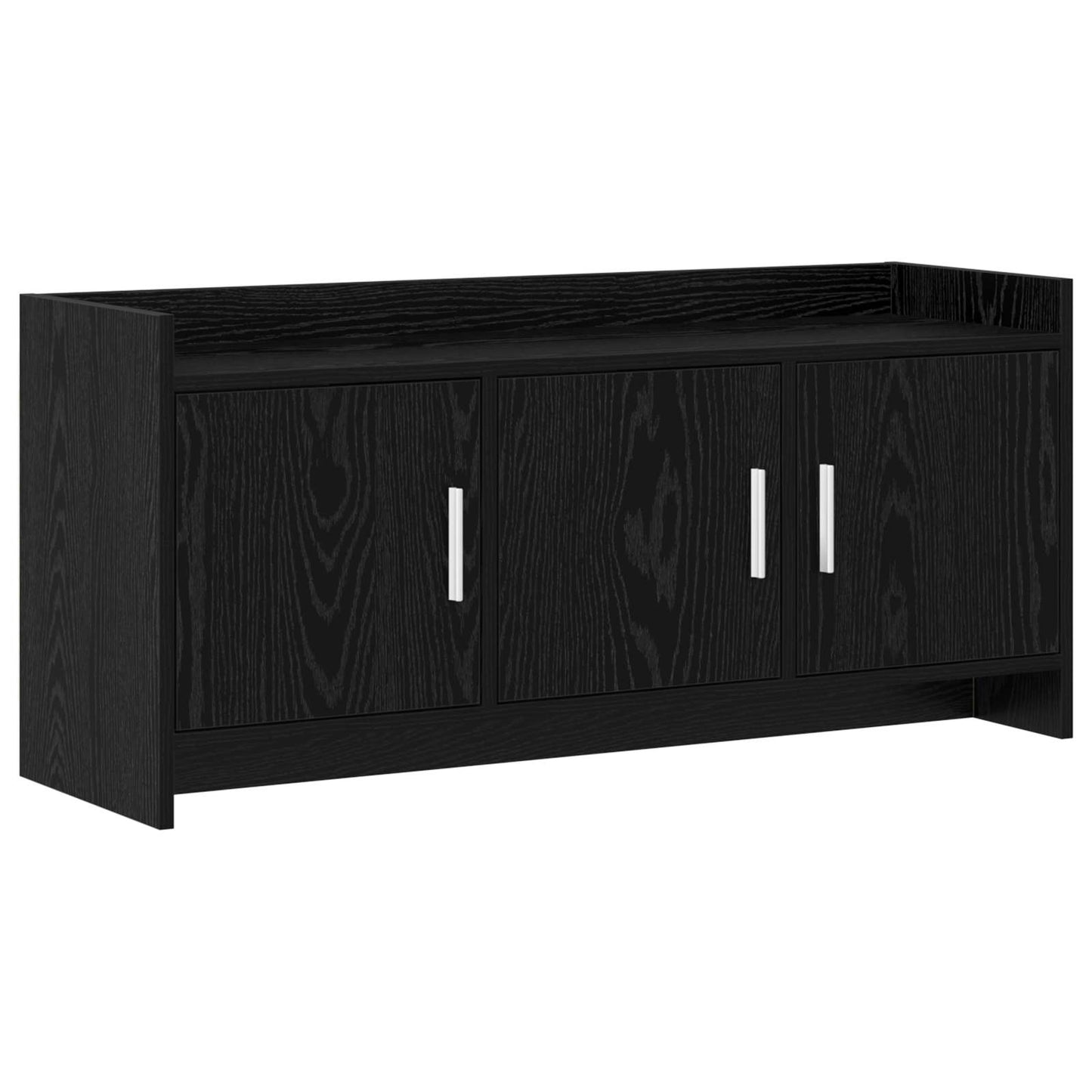 TV Cabinet 102 x 33 x 47 cm Black Oak Engineered Wood