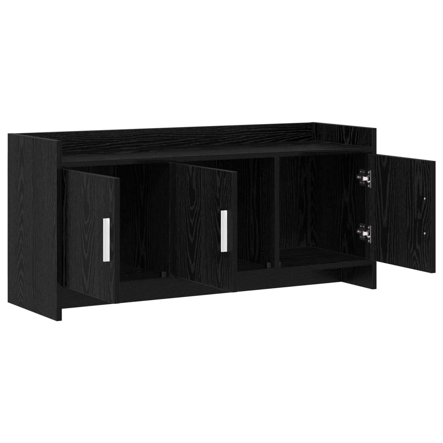 TV Cabinet 102 x 33 x 47 cm Black Oak Engineered Wood