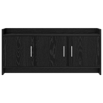 TV Cabinet 102 x 33 x 47 cm Black Oak Engineered Wood