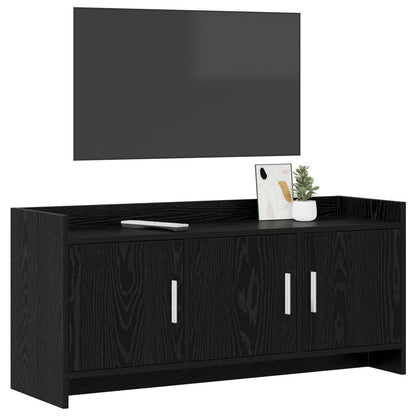 TV Cabinet 102 x 33 x 47 cm Black Oak Engineered Wood