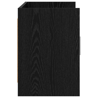 TV Cabinet 102 x 33 x 47 cm Black Oak Engineered Wood