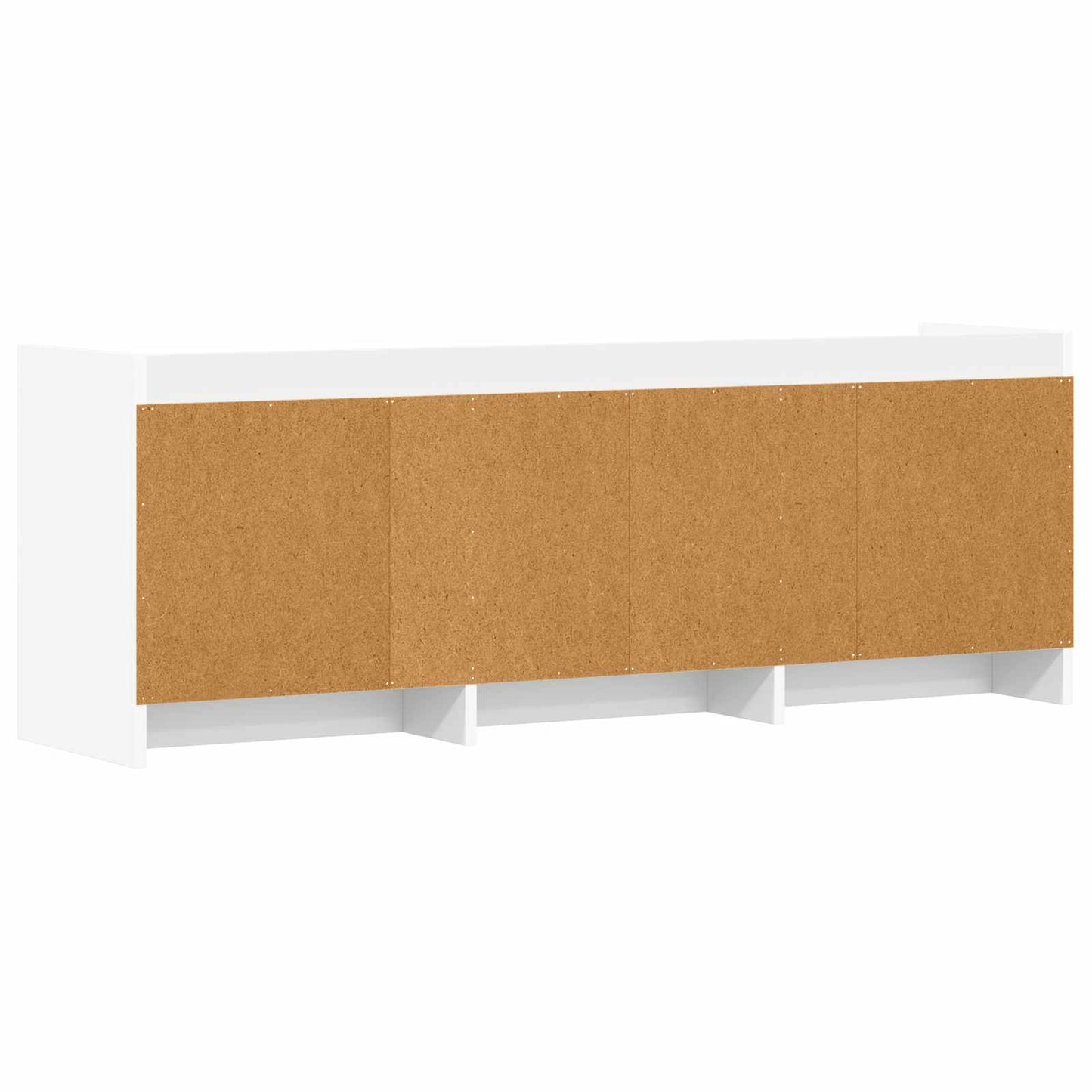 TV Cabinet 130 x 33 x 47 cm White Engineered Wood