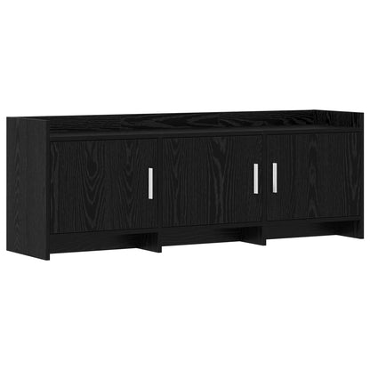 TV Cabinet 130 x 33 x 47 cm Black Oak Engineered Wood