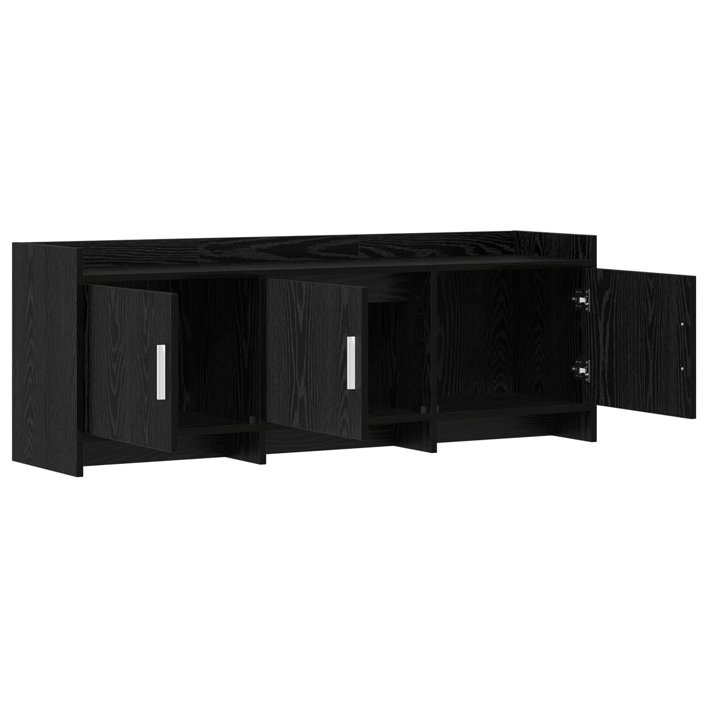TV Cabinet 130 x 33 x 47 cm Black Oak Engineered Wood