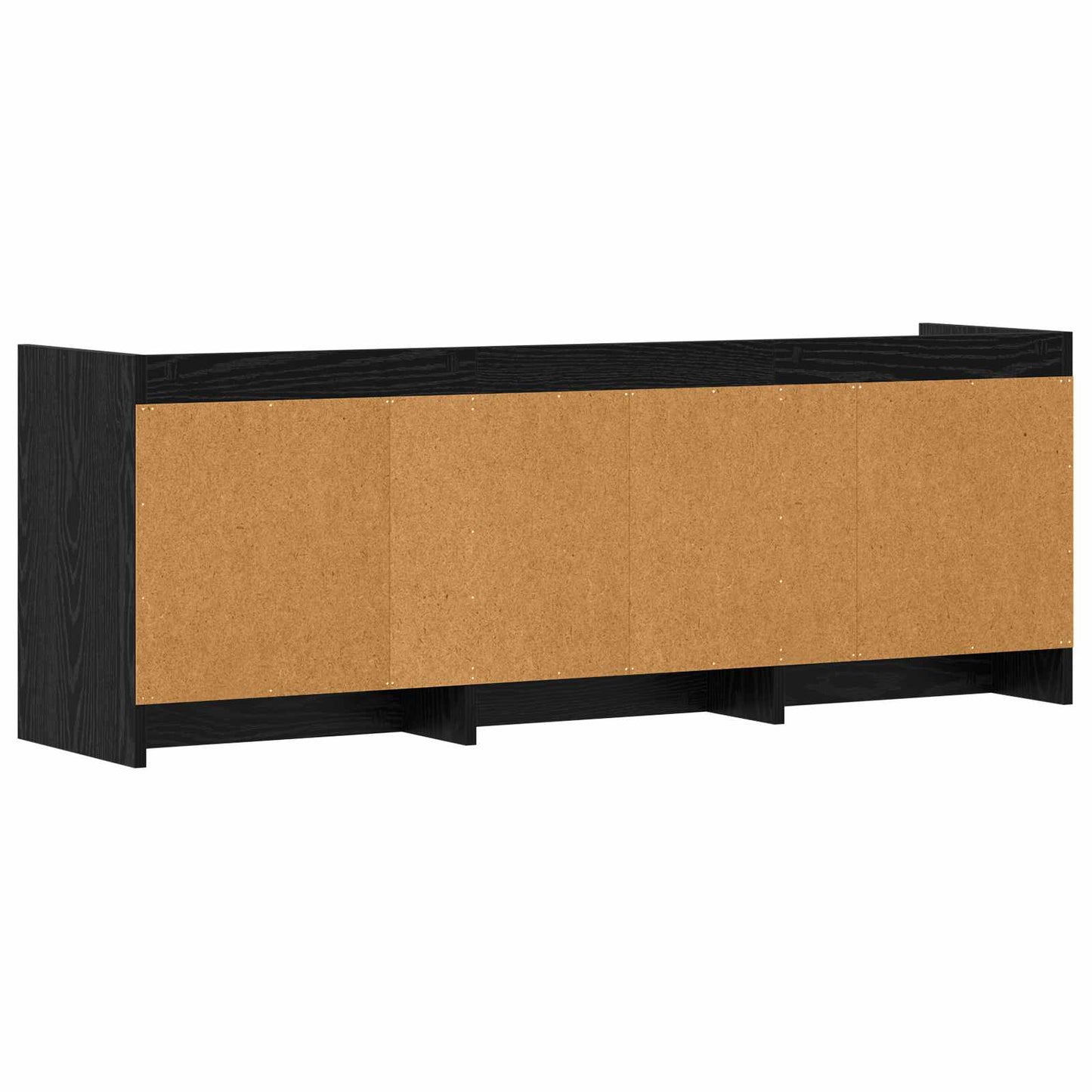 TV Cabinet 130 x 33 x 47 cm Black Oak Engineered Wood