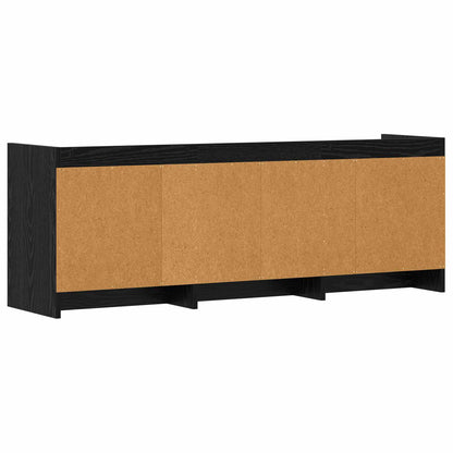 TV Cabinet 130 x 33 x 47 cm Black Oak Engineered Wood