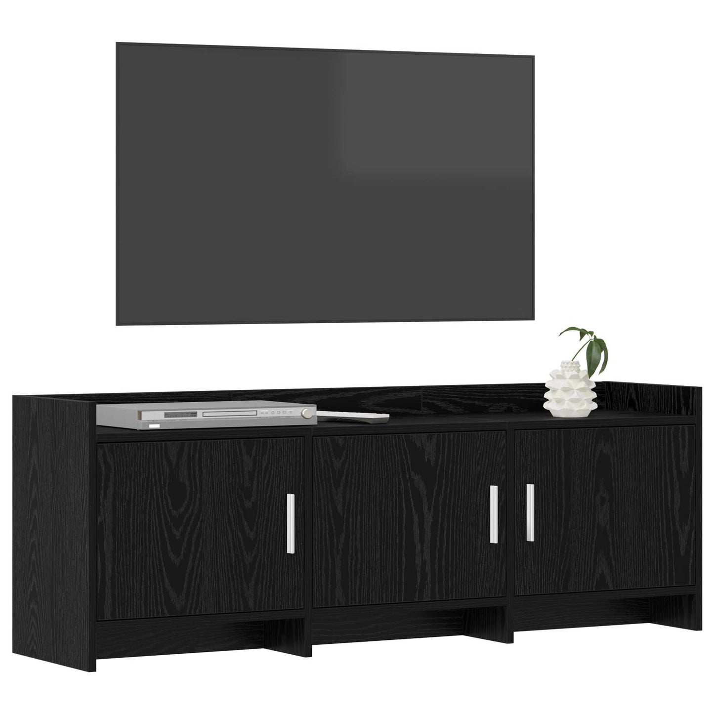 TV Cabinet 130 x 33 x 47 cm Black Oak Engineered Wood
