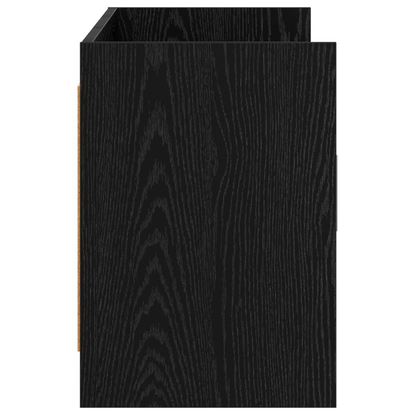 TV Cabinet 130 x 33 x 47 cm Black Oak Engineered Wood