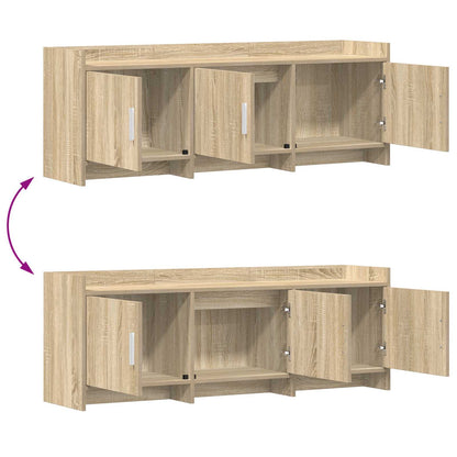 TV Cabinet 130 x 33 x 47 cm Sonoma Oak Engineered Wood
