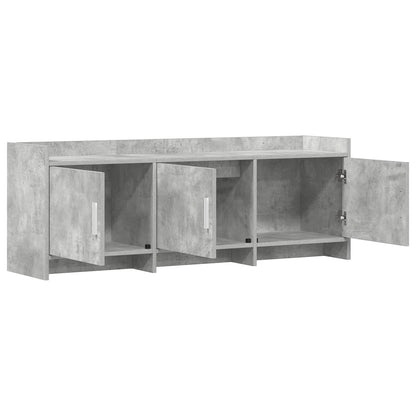 TV Cabinet 130 x 33 x 47 cm Concrete Grey Engineered Wood