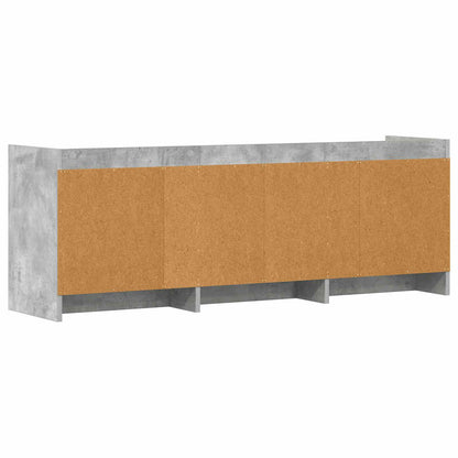 TV Cabinet 130 x 33 x 47 cm Concrete Grey Engineered Wood