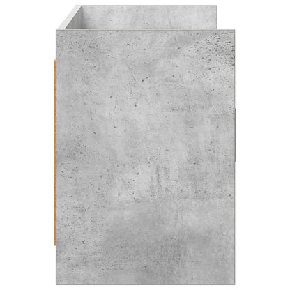 TV Cabinet 130 x 33 x 47 cm Concrete Grey Engineered Wood