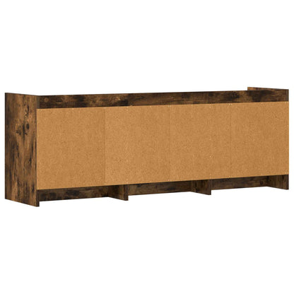 TV Cabinet 130 x 33 x 47 cm Smoked Oak Engineered Wood